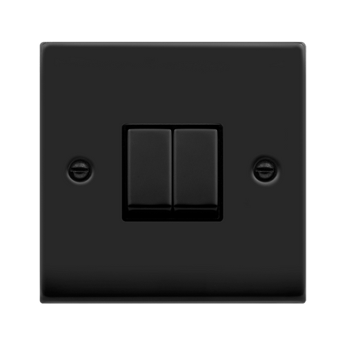 Click Deco Matt Black 2W & Intermediate Switch VPMB4125BK