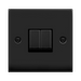 Click Deco Matt Black 2G Light Switch VPMB412BK