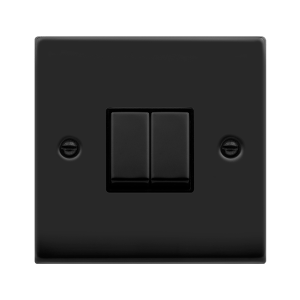 Click Deco Matt Black 2W & Intermediate Switch VPMB4125BK