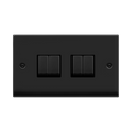 Click Deco Matt Black 4G Light Switch VPMB414BK