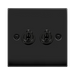 Click Deco Matt Black 2G Toggle Switch VPMB422