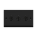 Click Deco Matt Black 3G Toggle Switch VPMB423