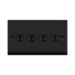 Click Deco Matt Black 4G Toggle Switch VPMB424