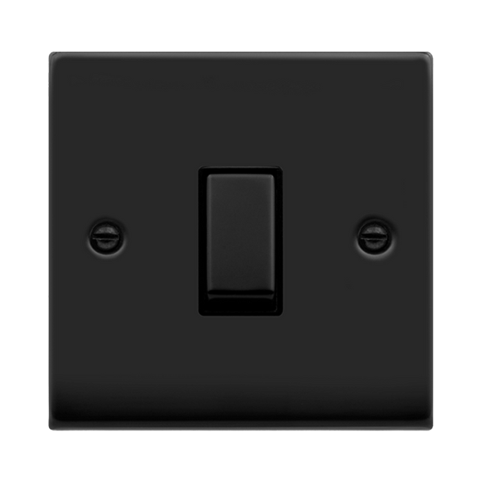 Click Deco Matt Black Intermediate Switch VPMB425BK