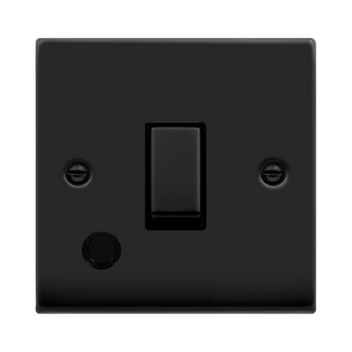 Click Deco Matt Black 20A Double Pole Switch with Flex VPMB522BK