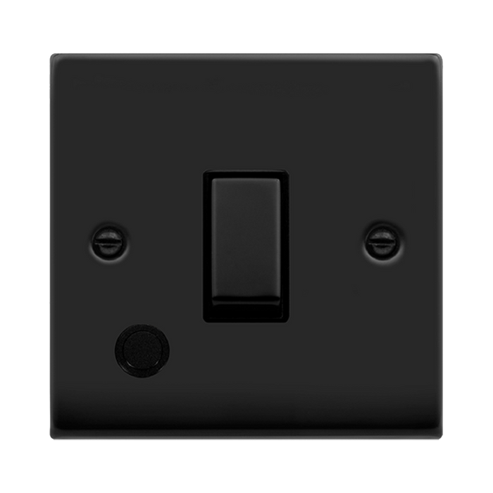 Click Deco Matt Black 20A Double Pole Switch with Flex VPMB522BK