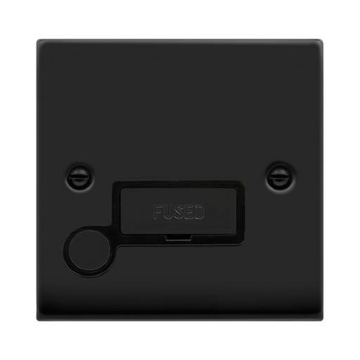 Click Deco Matt Black 13A Unswitched Spur with Flex VPMB550BK