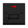 Click Deco Matt Black 13A Fused Connection Unit with Neon and Flex VPMB553BK