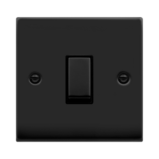 Click Deco Matt Black 20A Double Pole Switch VPMB722BK