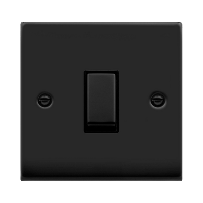 Click Deco Matt Black 20A Double Pole Switch VPMB722BK
