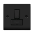 Click Deco Matt Black 13A Switched Spur VPMB751BK