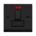 Click Deco Matt Black 13A Switched Spur with Neon VPMB752BK