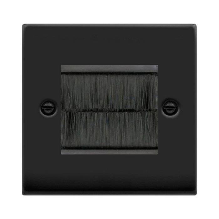 Click Deco Matt Black 2G Cable Brush Outlet VPMBBRUSHBK