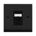 Click Deco Matt Black Cat5e Data Socket VPMBRJ45BK