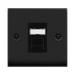 Click Deco Matt Black Cat5e Data Socket VPMBRJ45BK