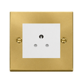 Click Deco Satin Brass 5A Unswitched Socket VPSB038MWH