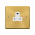 Click Deco Satin Brass 5A Unswitched Socket VPSB038WH