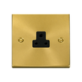 Click Deco Satin Brass 2A Unswitched Socket VPSB039BK
