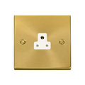 Click Deco Satin Brass 2A Unswitched Socket VPSB039WH