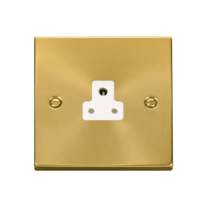 Click Deco Satin Brass 2A Unswitched Socket VPSB039WH