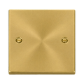 Click Deco Satin Brass Single Blank Plate VPSB060
