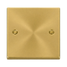 Click Deco Satin Brass Single Blank Plate VPSB060