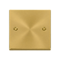 Click Deco Satin Brass Single Blank Plate VPSB060