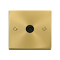 Click Deco Satin Brass TV Socket VPSB065BK
