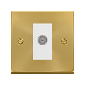 Click Deco Satin Brass TV Socket VPSB065MWH