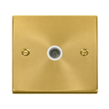 Click Deco Satin Brass TV Socket VPSB065WH