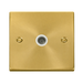 Click Deco Satin Brass TV Socket VPSB065WH