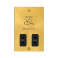 Click Deco Satin Brass Shaver Socket VPSB100BK