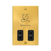 Front view of Click Deco Satin Brass Shaver Socket