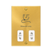 Front view of Click Deco Satin Brass Shaver Socket