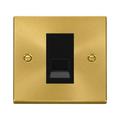 Click Deco Satin Brass Master Telephone Socket VPSB120MBK
