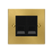 Front view of Click Deco Satin Brass Double Master Telephone