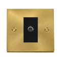 Click Deco Satin Brass Satellite Socket VPSB156MBK