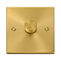 Click Deco Satin Brass 1G LED Dimmer Switch VPSB161