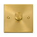 Click Deco Satin Brass 1G LED Dimmer Switch VPSB161
