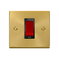 Click Deco Satin Brass 45A Cooker Switch VPSB200BK