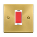 Click Deco Satin Brass 45A Cooker Switch VPSB200WH