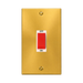 Click Deco Satin Brass 45A Cooker Switch VPSB202WH