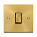 Click Deco Satin Brass 1G Light Switch VPSB411BK