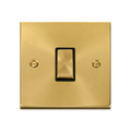Click Deco Satin Brass 1G Light Switch VPSB411BK