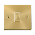 Click Deco Satin Brass 1G Light Switch VPSB411WH