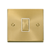 Front view of Click Deco Satin Brass 1G Light Switch
