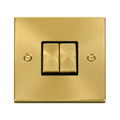 Click Deco Satin Brass 2W & Intermediate Switch VPSB4125BK