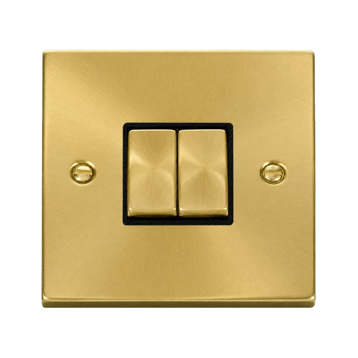 Click Deco Satin Brass 2W & Intermediate Switch VPSB4125BK