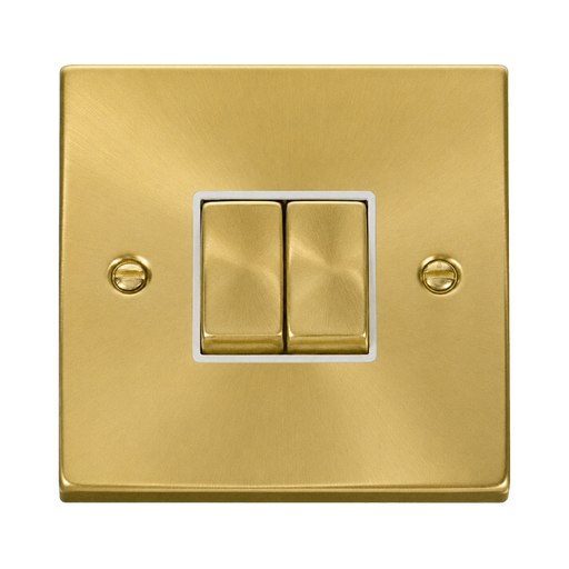 Click Deco Satin Brass 2W & Intermediate Switch VPSB4125WH