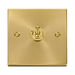 Click Deco Satin Brass 1G Toggle Switch VPSB421